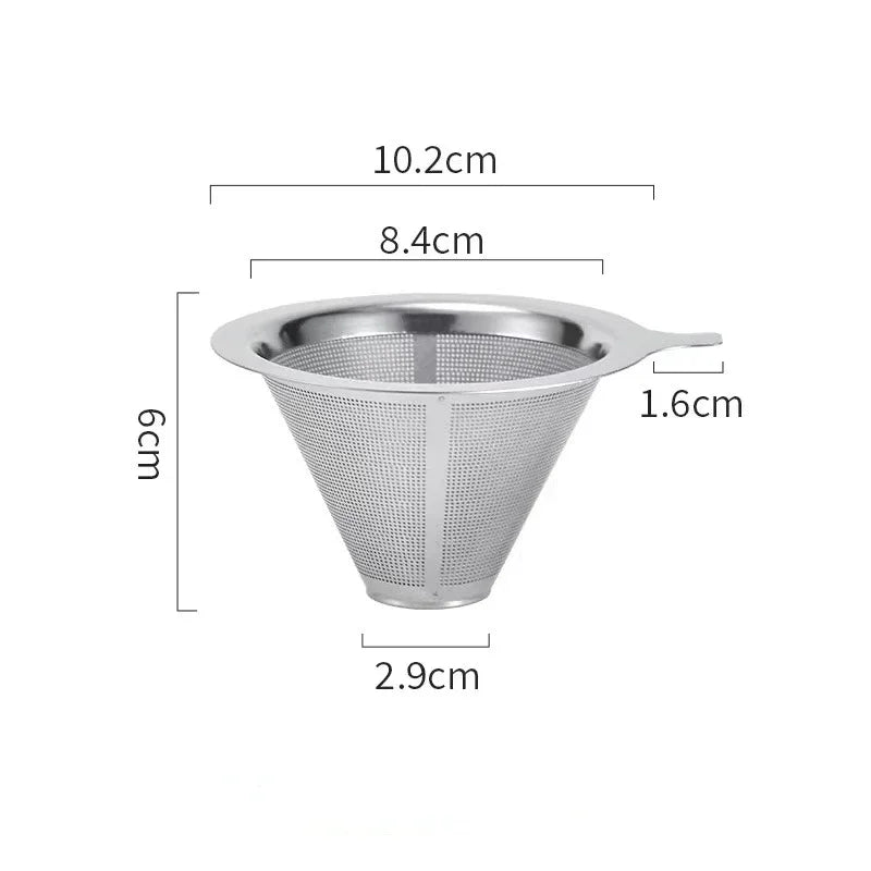 EcoBrew Stainless Steel Coffee Filter – Reusable Tea & Coffee Strainer