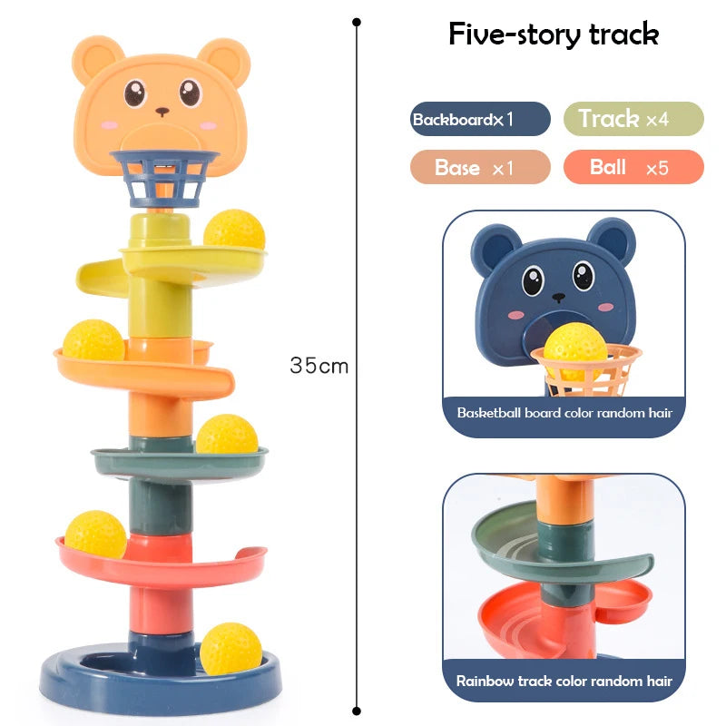 TwistyTracks Educational Ball Tower β Early Learning Toy for Babies