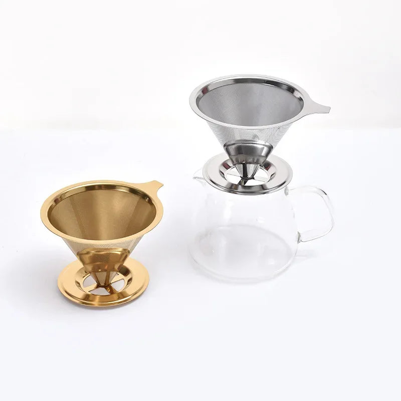 EcoBrew Stainless Steel Coffee Filter – Reusable Tea & Coffee Strainer