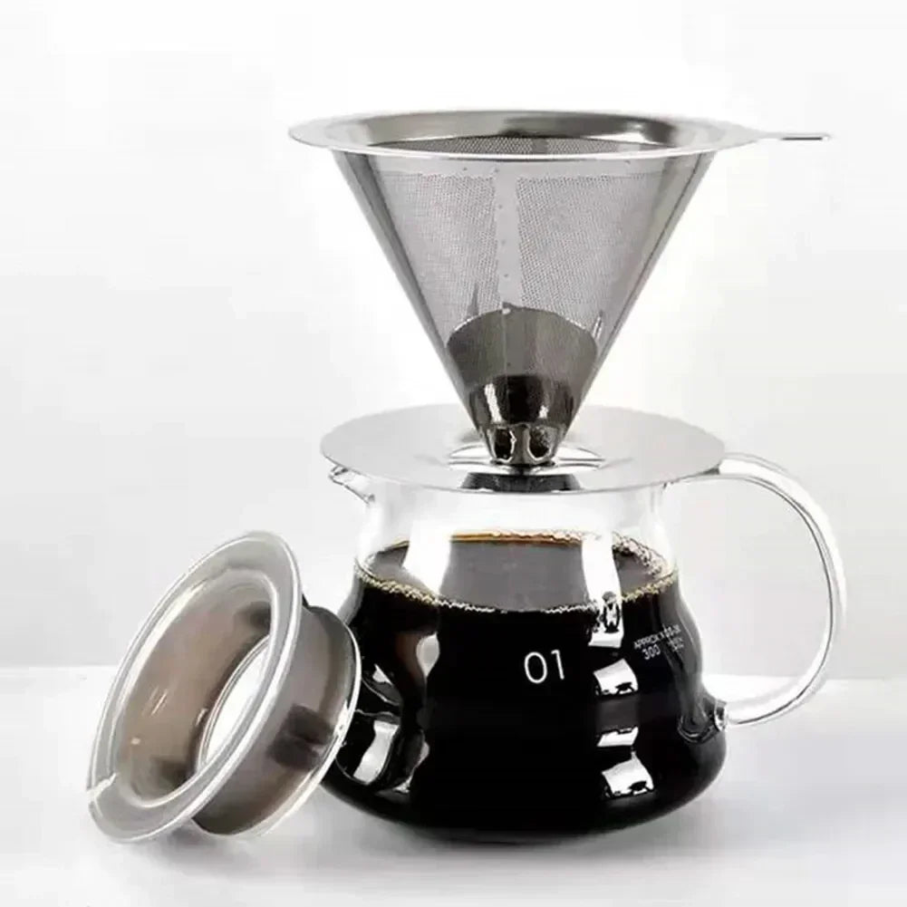 EcoBrew Stainless Steel Coffee Filter – Reusable Tea & Coffee Strainer
