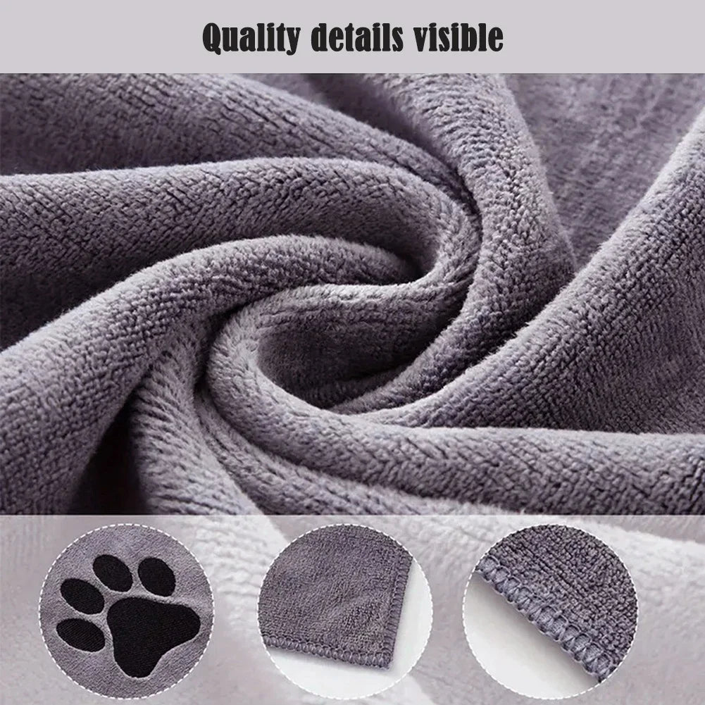 PawLuxe Embroidered Pet Towel