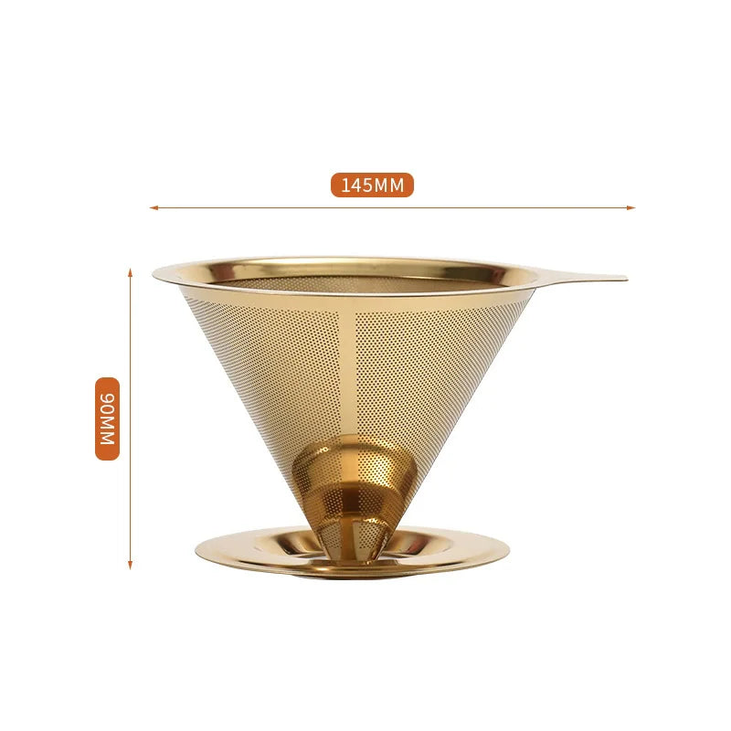 EcoBrew Stainless Steel Coffee Filter – Reusable Tea & Coffee Strainer
