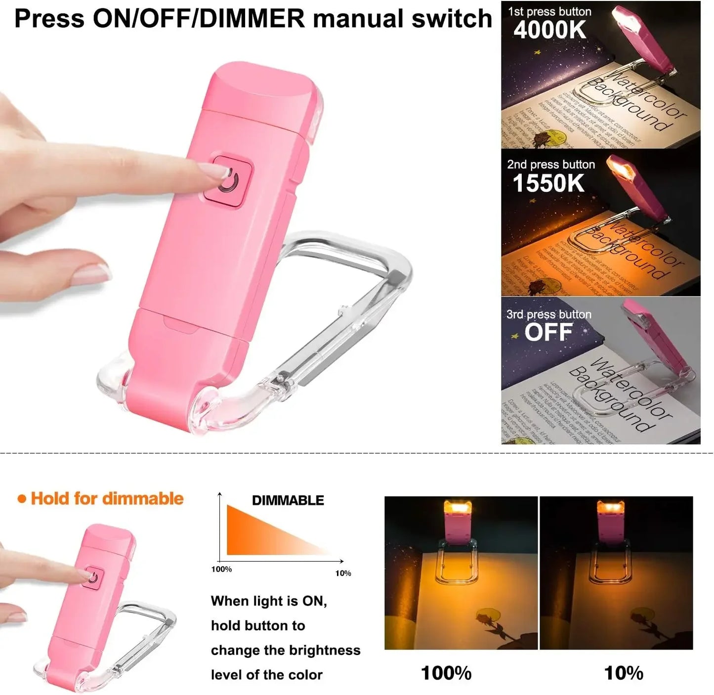NightEase LED Book Light