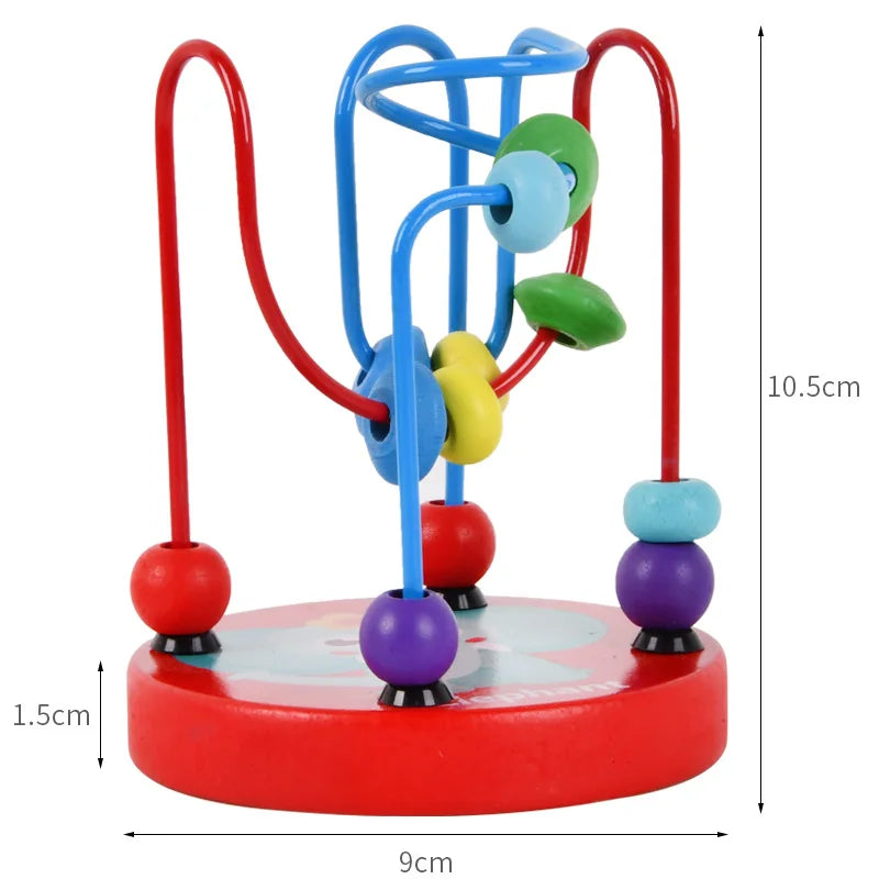 TinyMinds Learning Maze – Educational Wooden Bead Toy for Toddlers