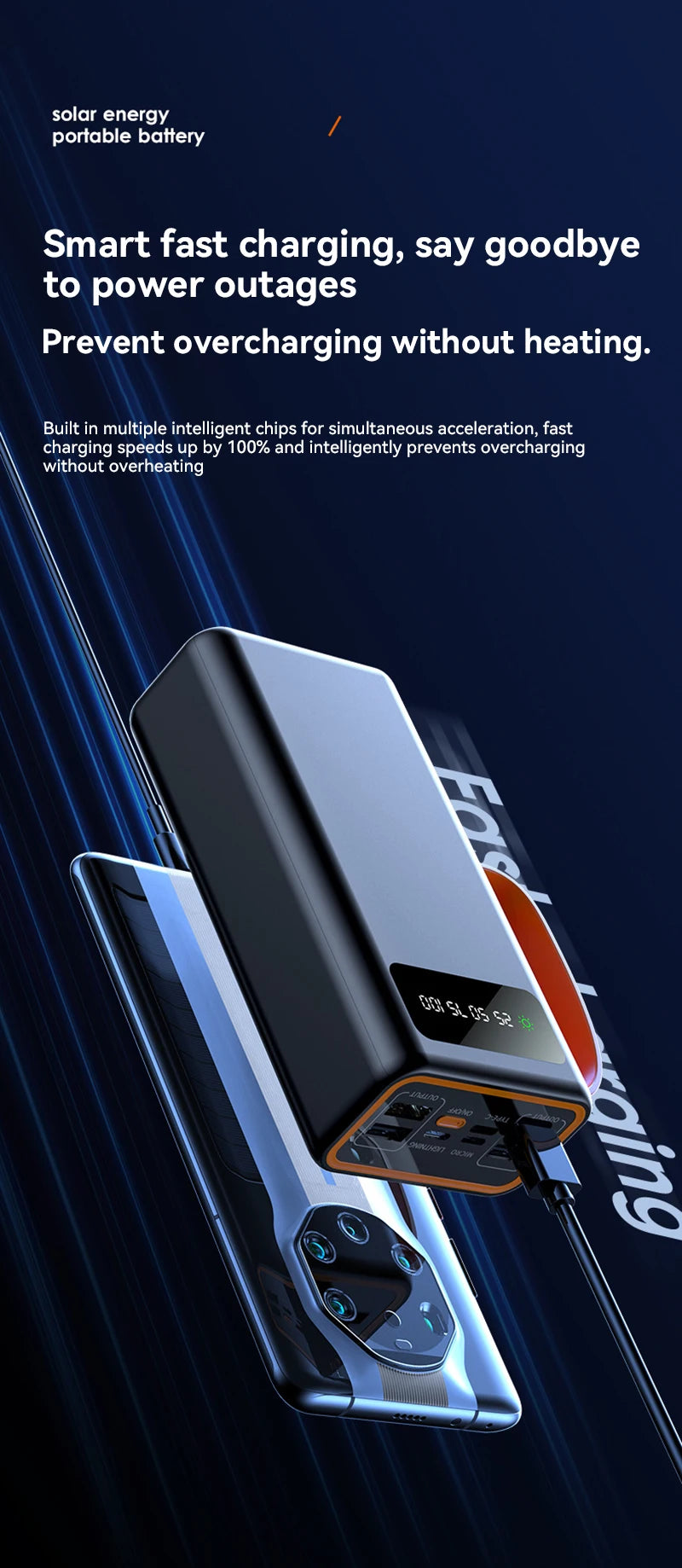 MegaVolt 500000mAh Solar Power Bank