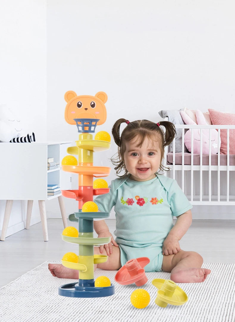 TwistyTracks Educational Ball Tower β Early Learning Toy for Babies