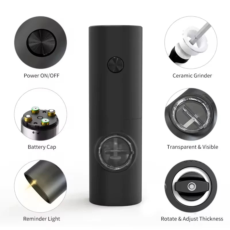 BrightSpice Duo – LED Electric Salt & Pepper Mills for Modern Kitchens