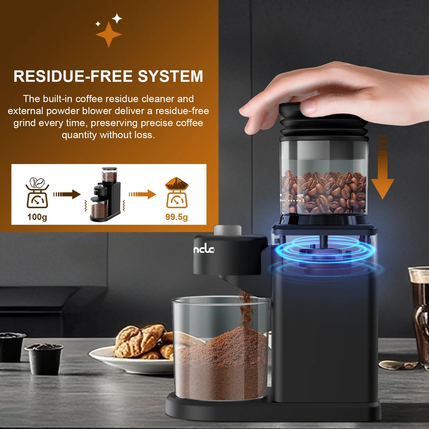 AromaGrind Smart Coffee Grinder – Adjustable Electric Mill for Espresso & French Press