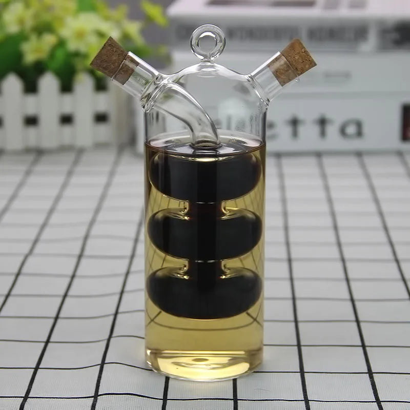DuoServe Glass Condiment Bottle