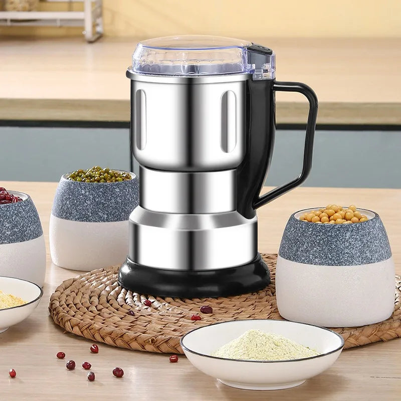 GrindEase Multipurpose Electric Grinder – Coffee & Spice Stainless Steel Mill