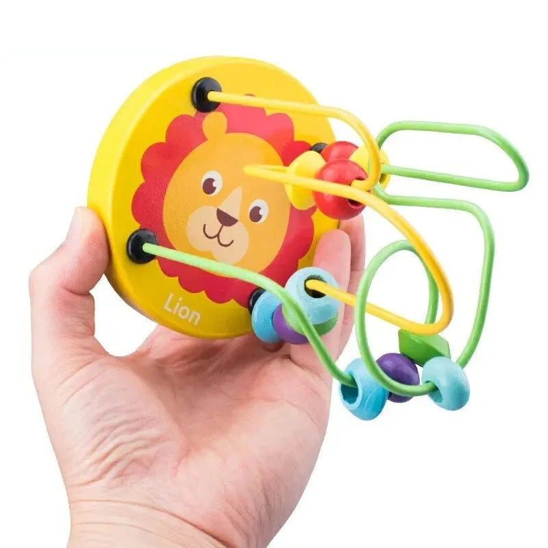 TinyMinds Learning Maze – Educational Wooden Bead Toy for Toddlers