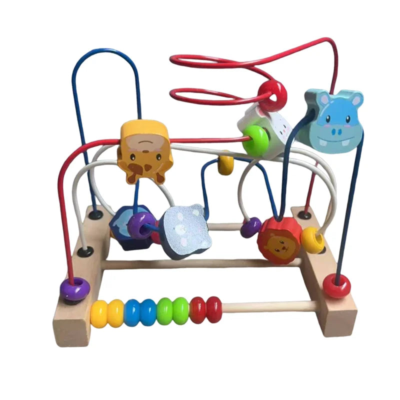 TinyMinds Learning Maze – Educational Wooden Bead Toy for Toddlers
