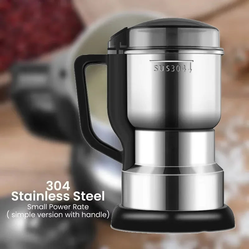 GrindEase Multipurpose Electric Grinder – Coffee & Spice Stainless Steel Mill