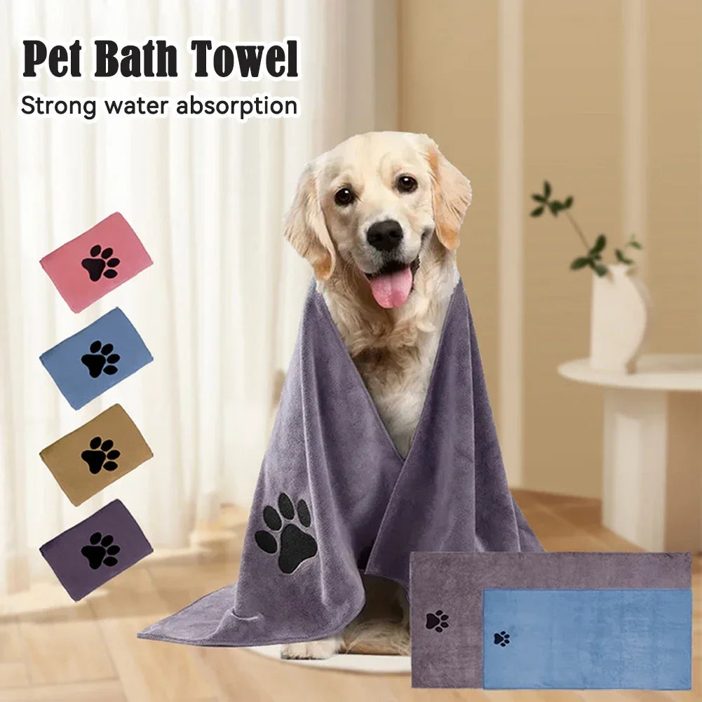 PawLuxe Embroidered Pet Towel
