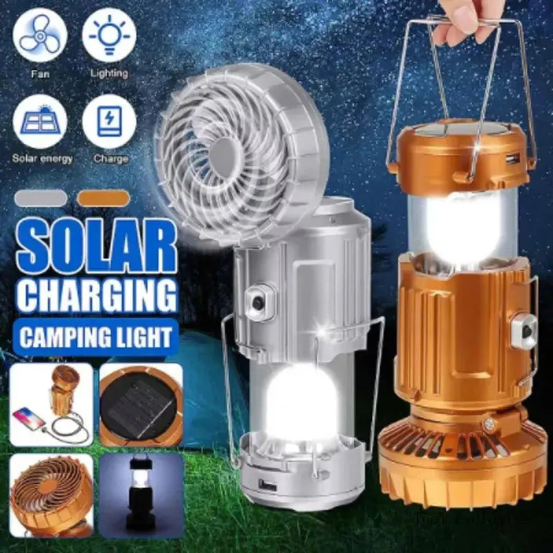 CampMate Solar Fan Lantern