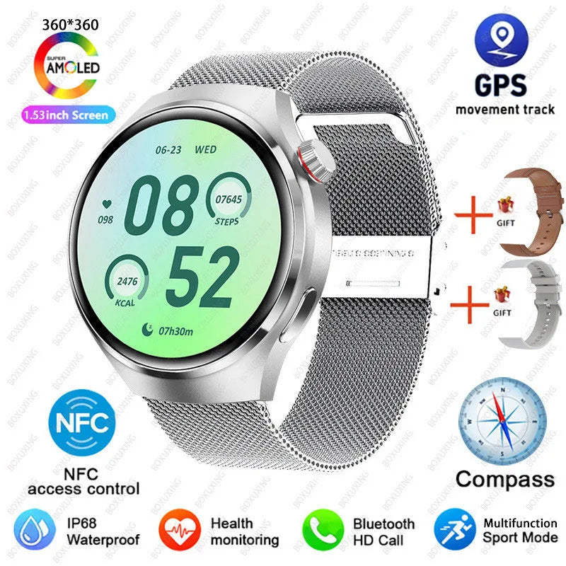 NovaTrack 4 Pro – GPS Smartwatch with Health & Bluetooth Call Fratures