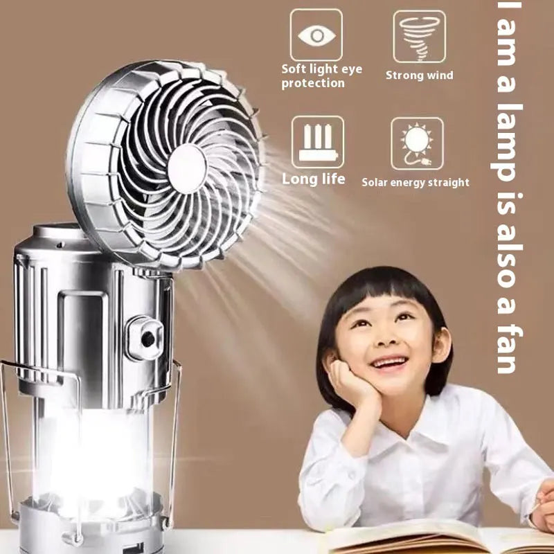 CampMate Solar Fan Lantern