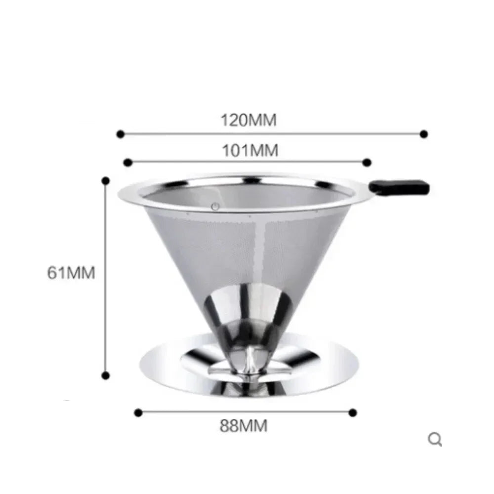 EcoBrew Stainless Steel Coffee Filter – Reusable Tea & Coffee Strainer