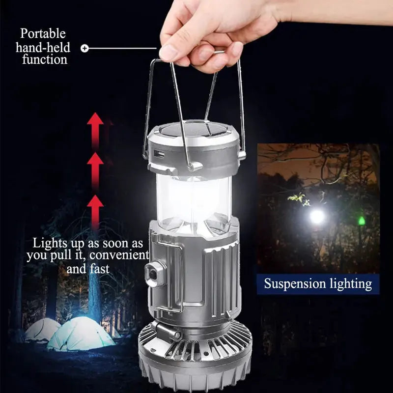 CampMate Solar Fan Lantern