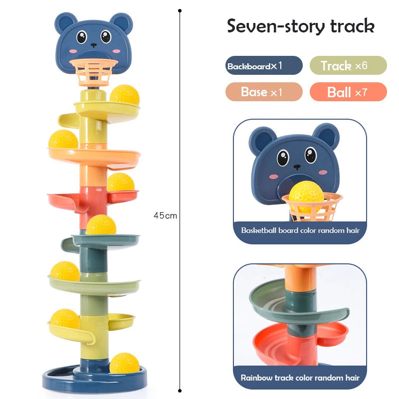 TwistyTracks Educational Ball Tower β Early Learning Toy for Babies