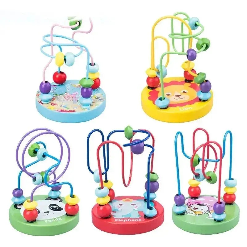 TinyMinds Learning Maze – Educational Wooden Bead Toy for Toddlers