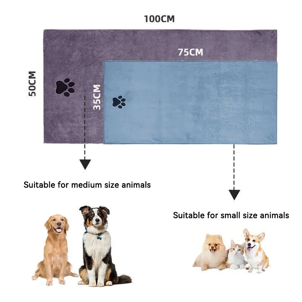PawLuxe Embroidered Pet Towel
