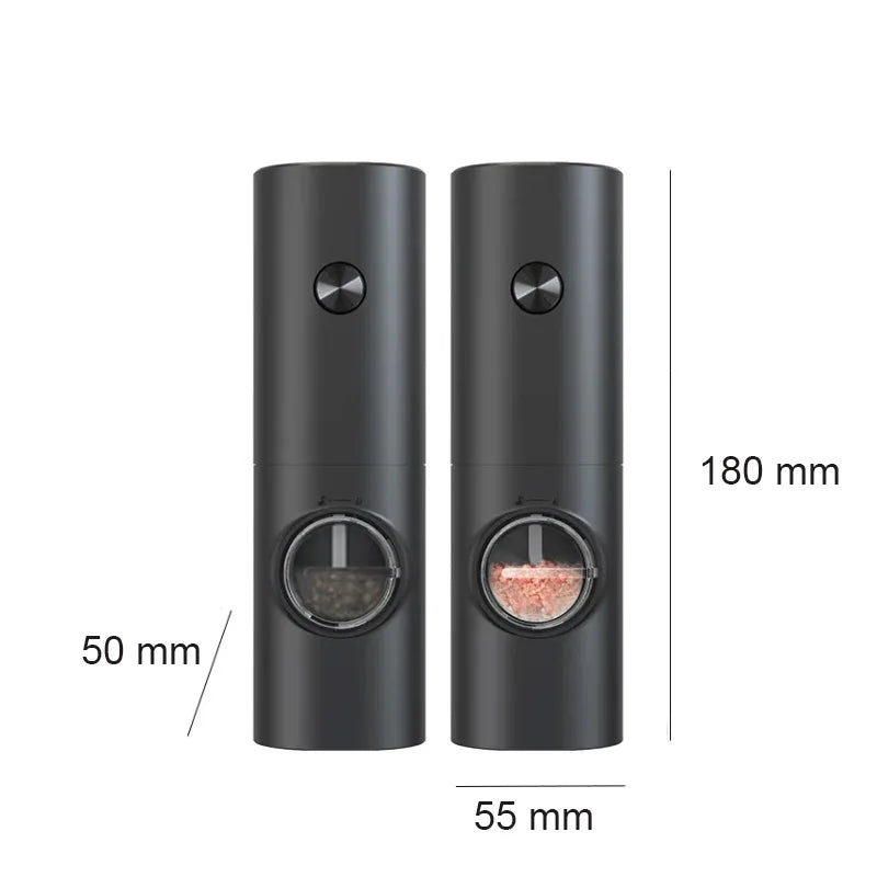 BrightSpice Duo – LED Electric Salt & Pepper Mills for Modern Kitchens