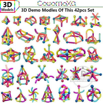 MagnaMind™ Montessori Magnet Blocks Toy