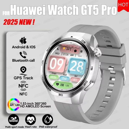 AstraGT 5 Pro – AMOLED GPS Smartwatch with NFC & Health Tracking