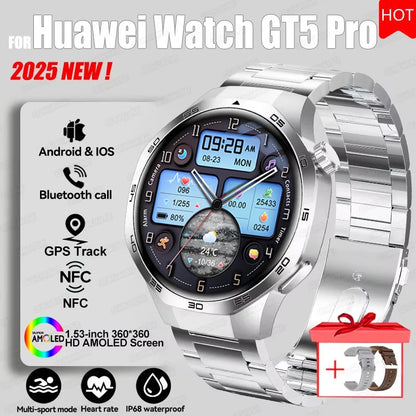 AstraGT 5 Pro – AMOLED GPS Smartwatch with NFC & Health Tracking