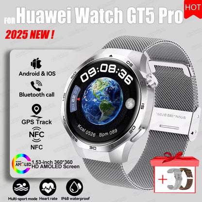 AstraGT 5 Pro – AMOLED GPS Smartwatch with NFC & Health Tracking