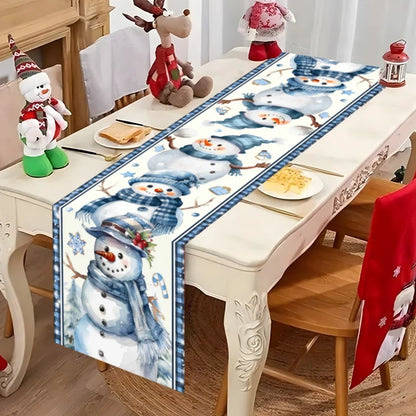 FestiveCharm™ Santa Table Runner