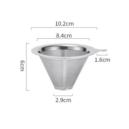 EcoBrew Stainless Steel Coffee Filter – Reusable Tea & Coffee Strainer