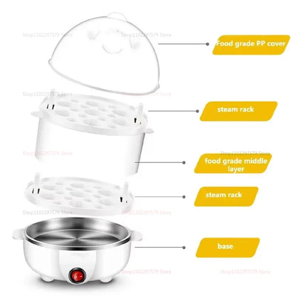 QuickEgg Pro Mini Boiler – Auto Shut-Off Electric Egg Cooker