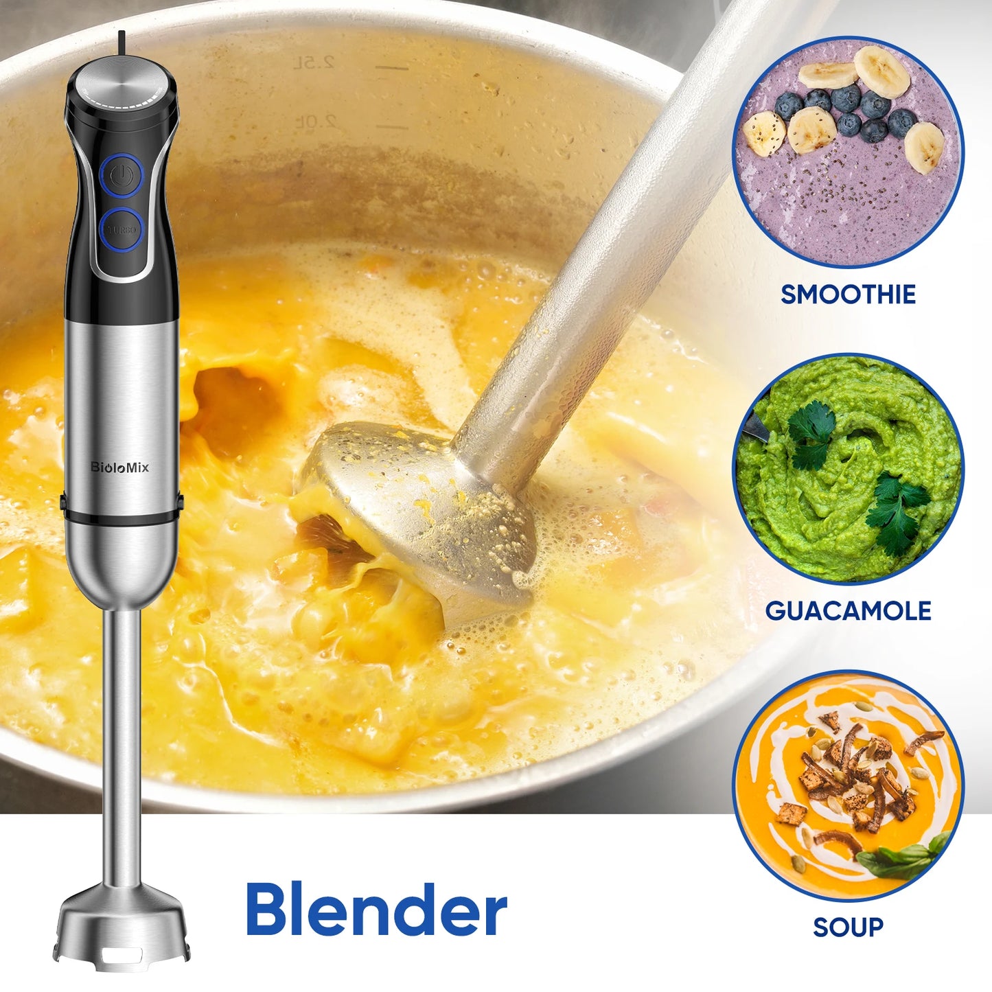 ChefBlend 5-in-1 – Powerful Hand Blender & Food Processor 1500W