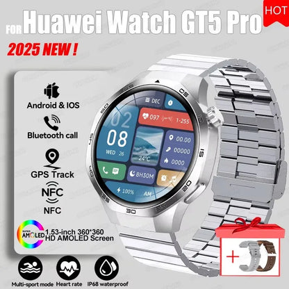 AstraGT 5 Pro – AMOLED GPS Smartwatch with NFC & Health Tracking