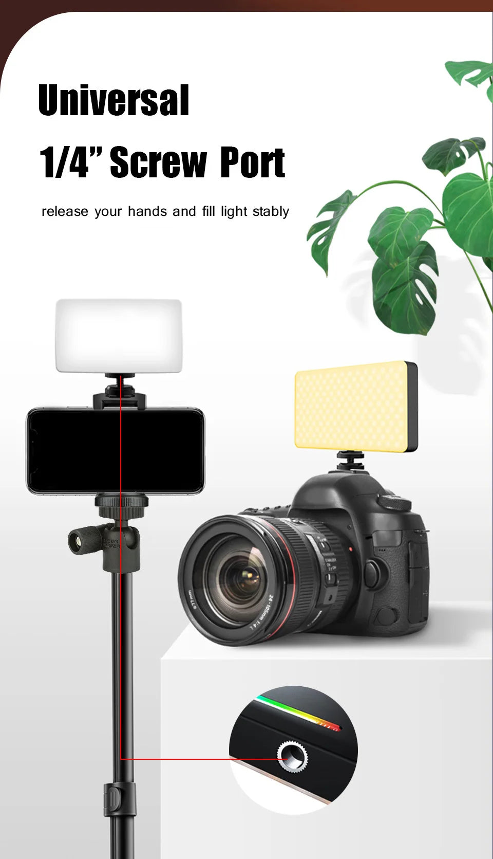 VividGlow Camera LED Panel