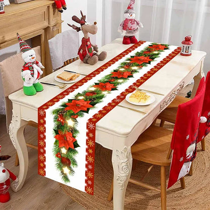 FestiveCharm™ Santa Table Runner