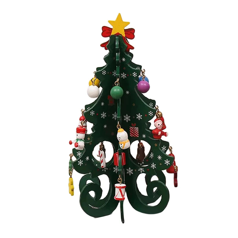 JoyScene™ 3D Wooden Christmas Tree Decor