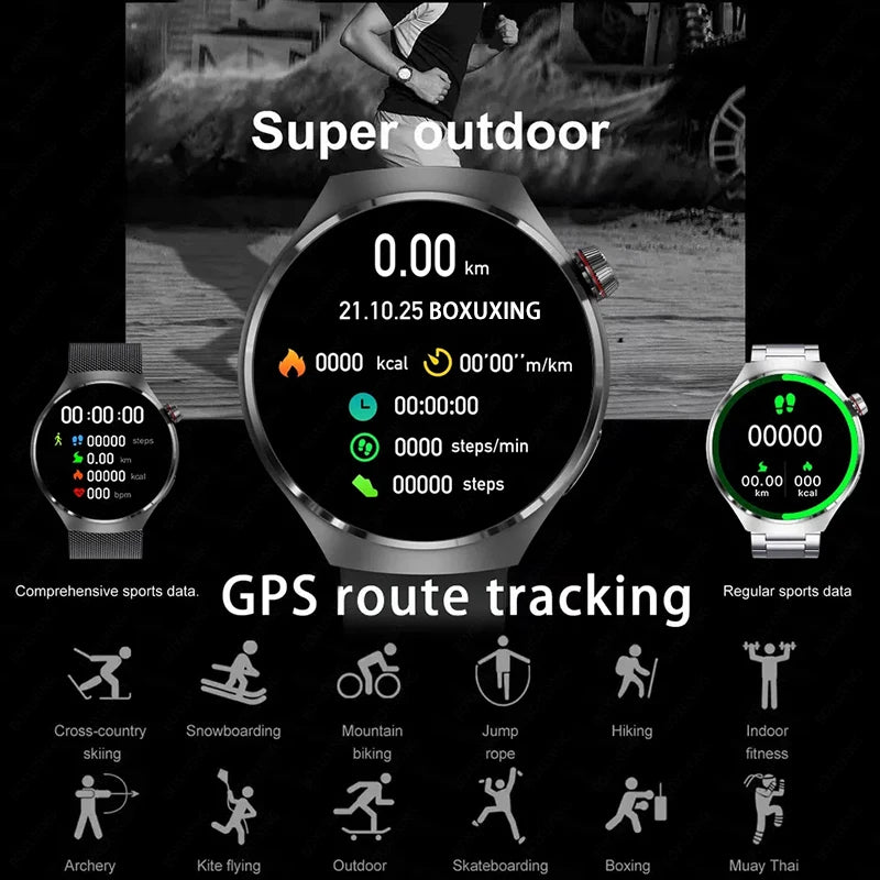 NovaTrack 4 Pro – GPS Smartwatch with Health & Bluetooth Call Fratures