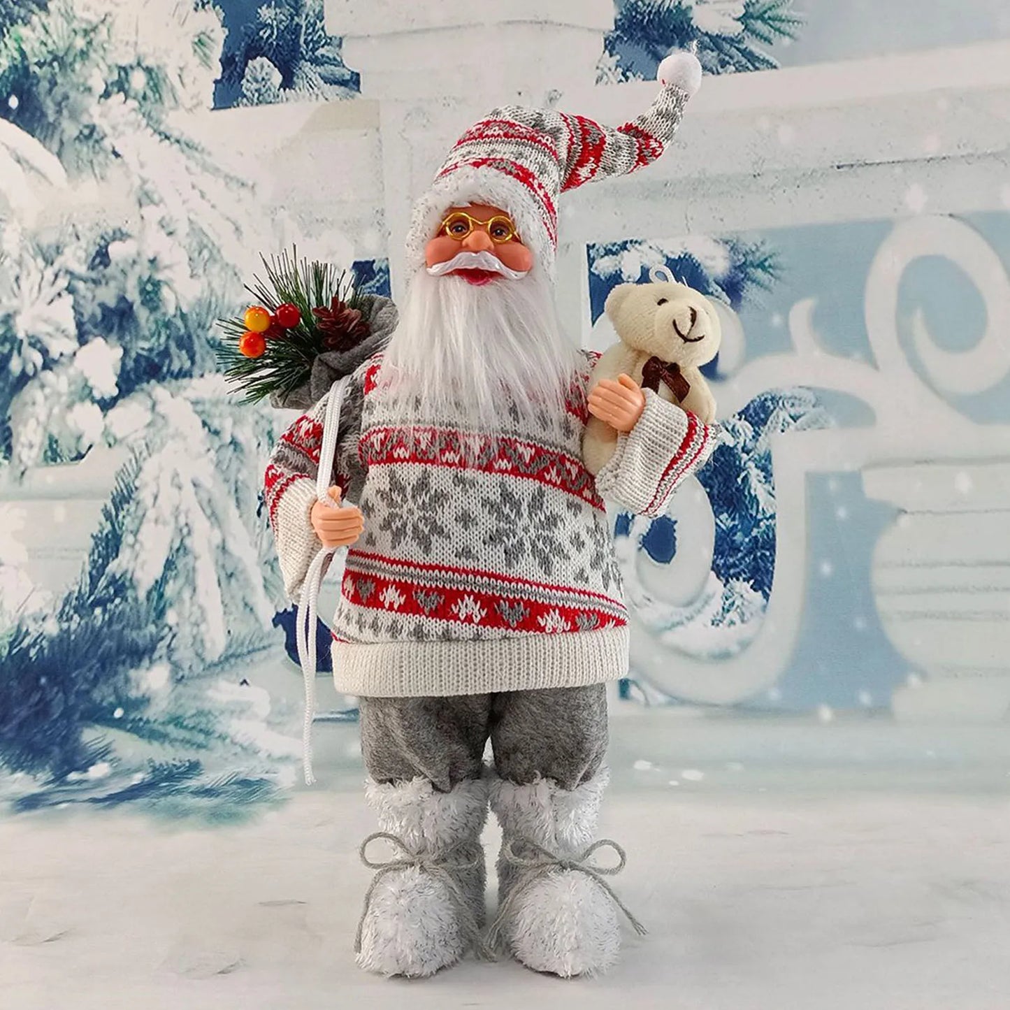 JollyClaus™ Festive Santa Figurine