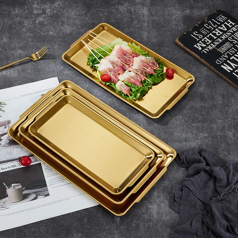 GleamDish™ Premium Stainless Steel Snack Tray