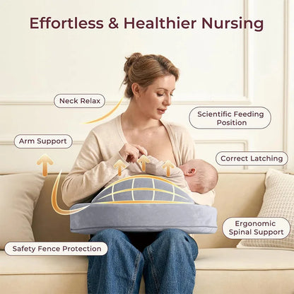 BabyEase Nursing Support – Ergonomic Memory Foam Feeding Pillow