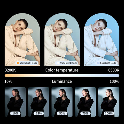 Mini RGB LED Fill Light Clip – Compact Lighting for Vlogs, Selfies & Videos