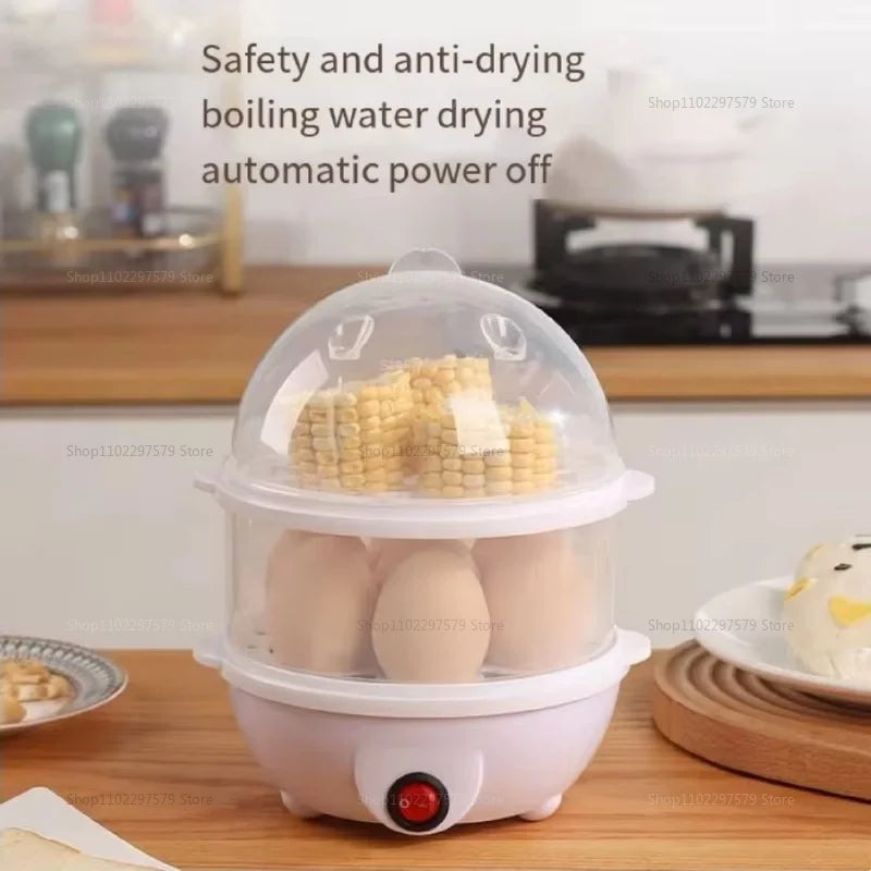 QuickEgg Pro Mini Boiler – Auto Shut-Off Electric Egg Cooker