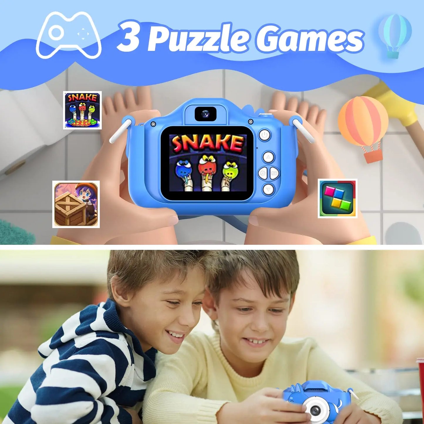 TinyPix HD Kids Cam – Digital Video Camera Toy with Colour Display