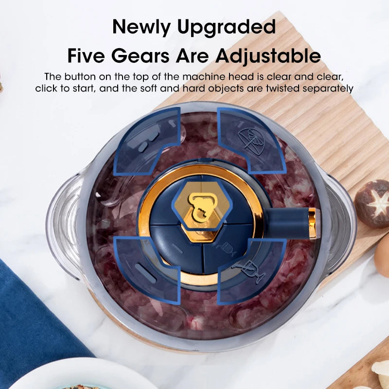 GrindMaster 5L – Multifunctional Meat & Vegetable Food Processor