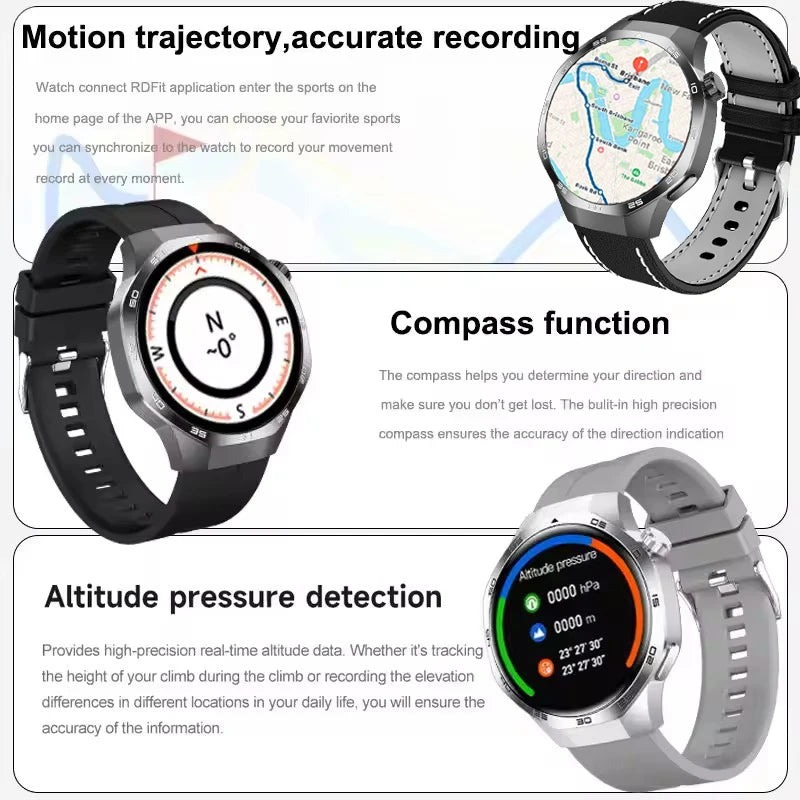 AstraGT 5 Pro – AMOLED GPS Smartwatch with NFC & Health Tracking