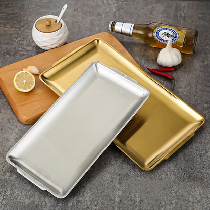 GleamDish™ Premium Stainless Steel Snack Tray