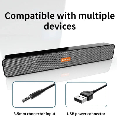 CinemaBass Home Sound Bar – Stereo Surround Speaker for TV & PC